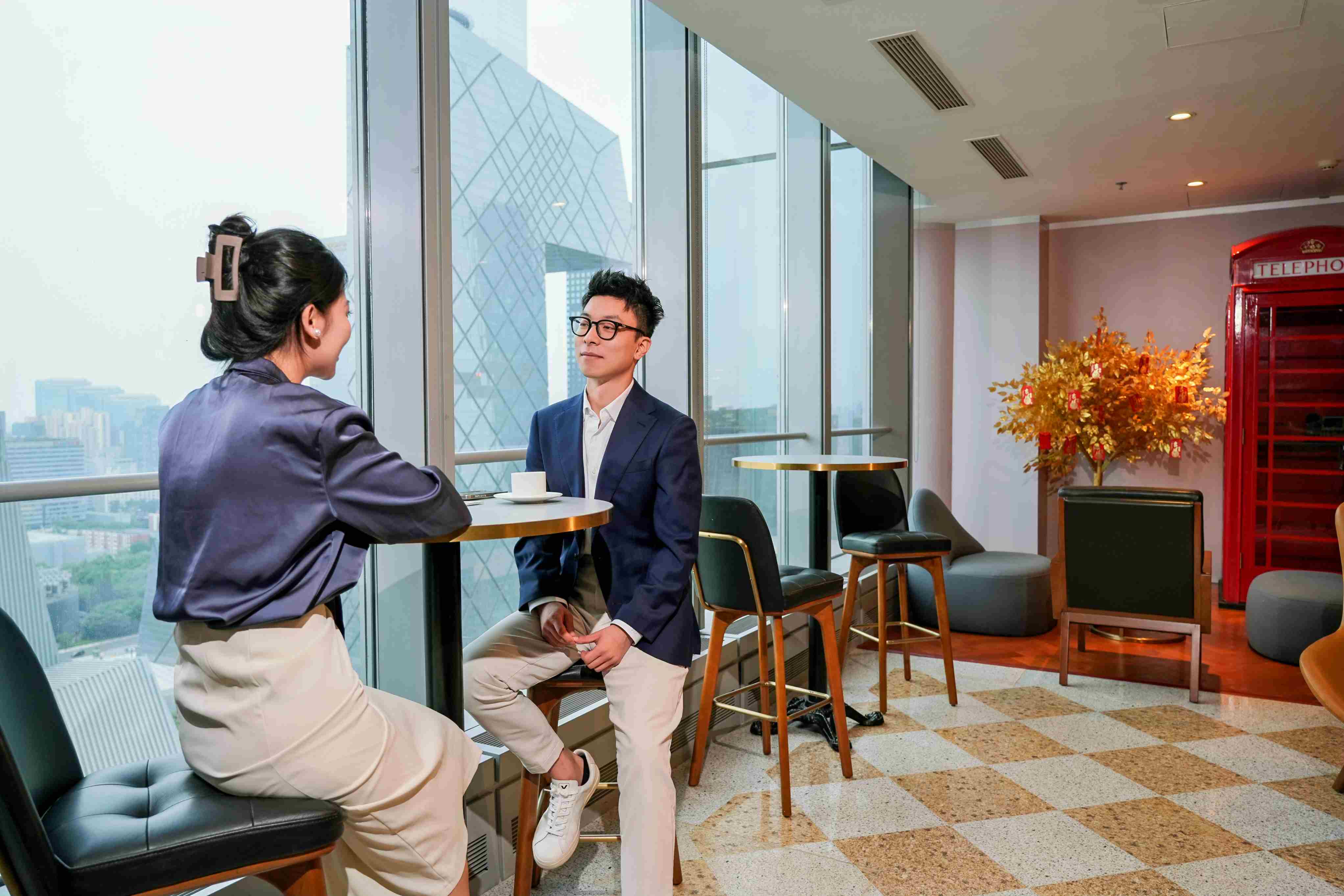 世服宏图位于中国北京财富金融中心的海景共享会议空间